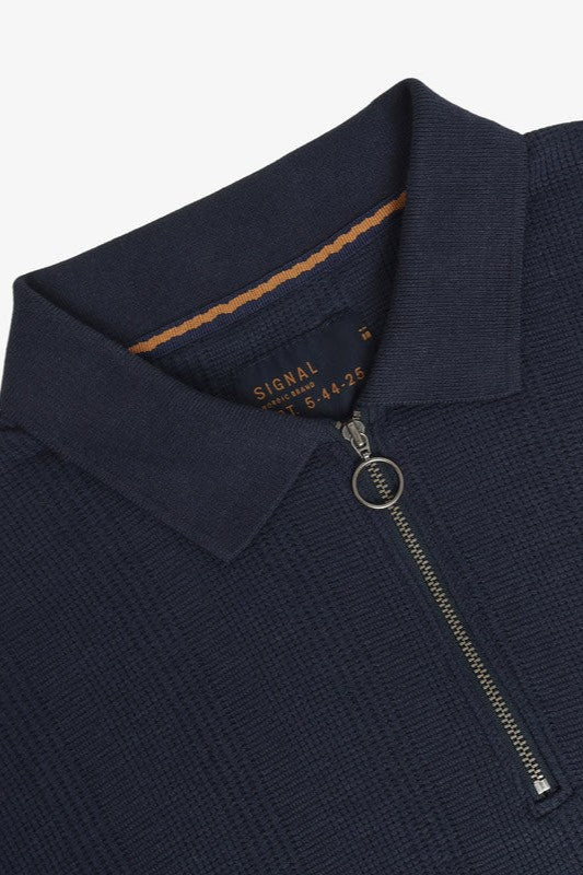 Polo Knitted Zip - Signal