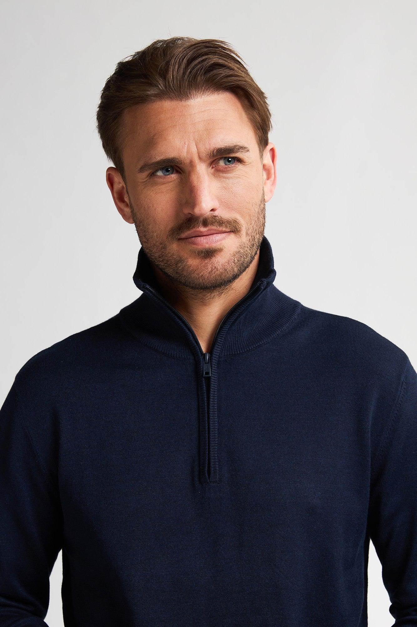 Knitwear Half-zip Petrol