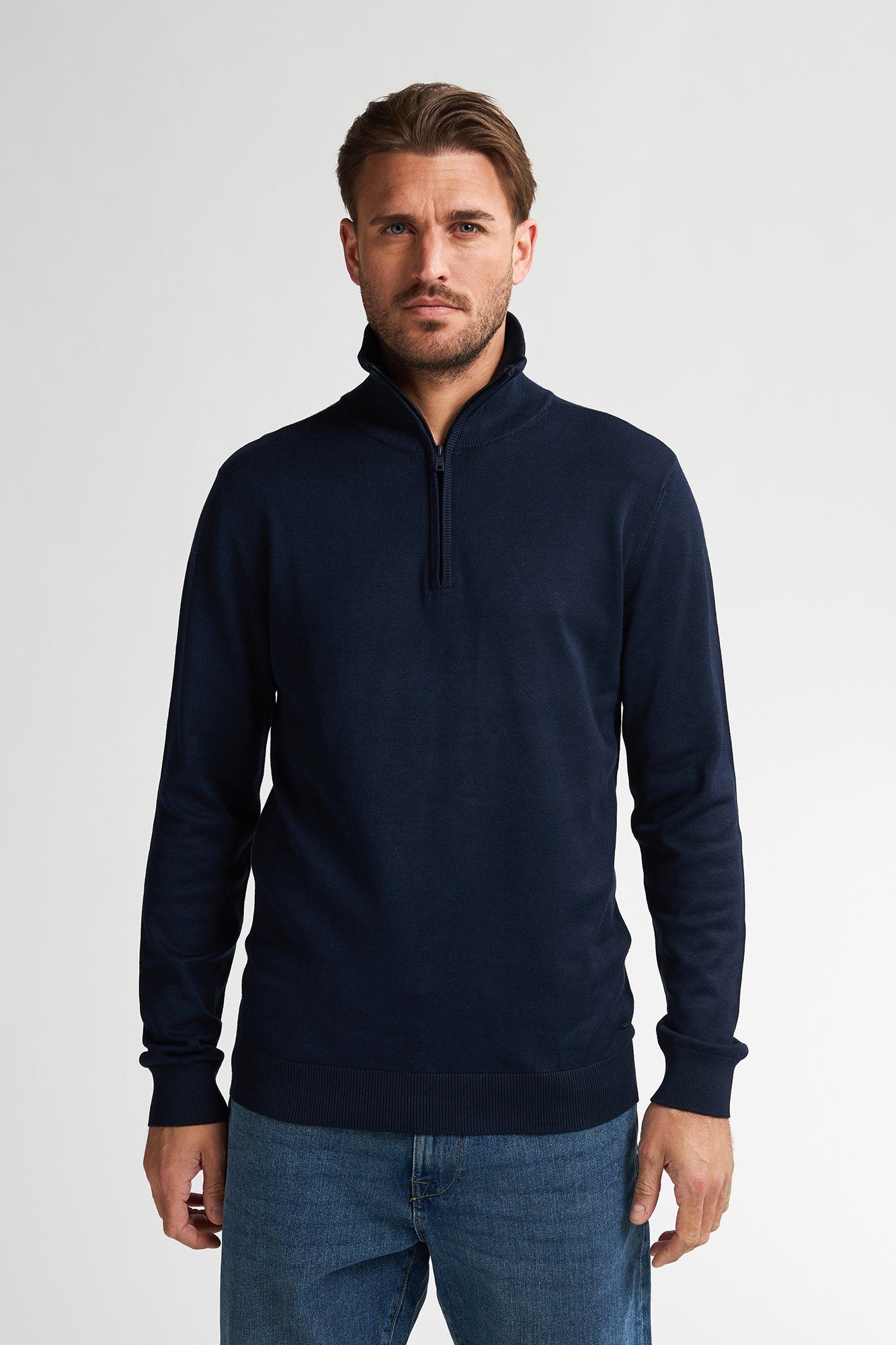Knitwear Half-zip Petrol