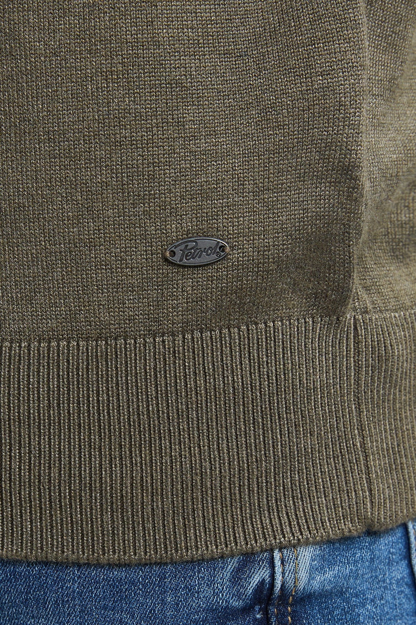 Knitwear Half-zip Petrol