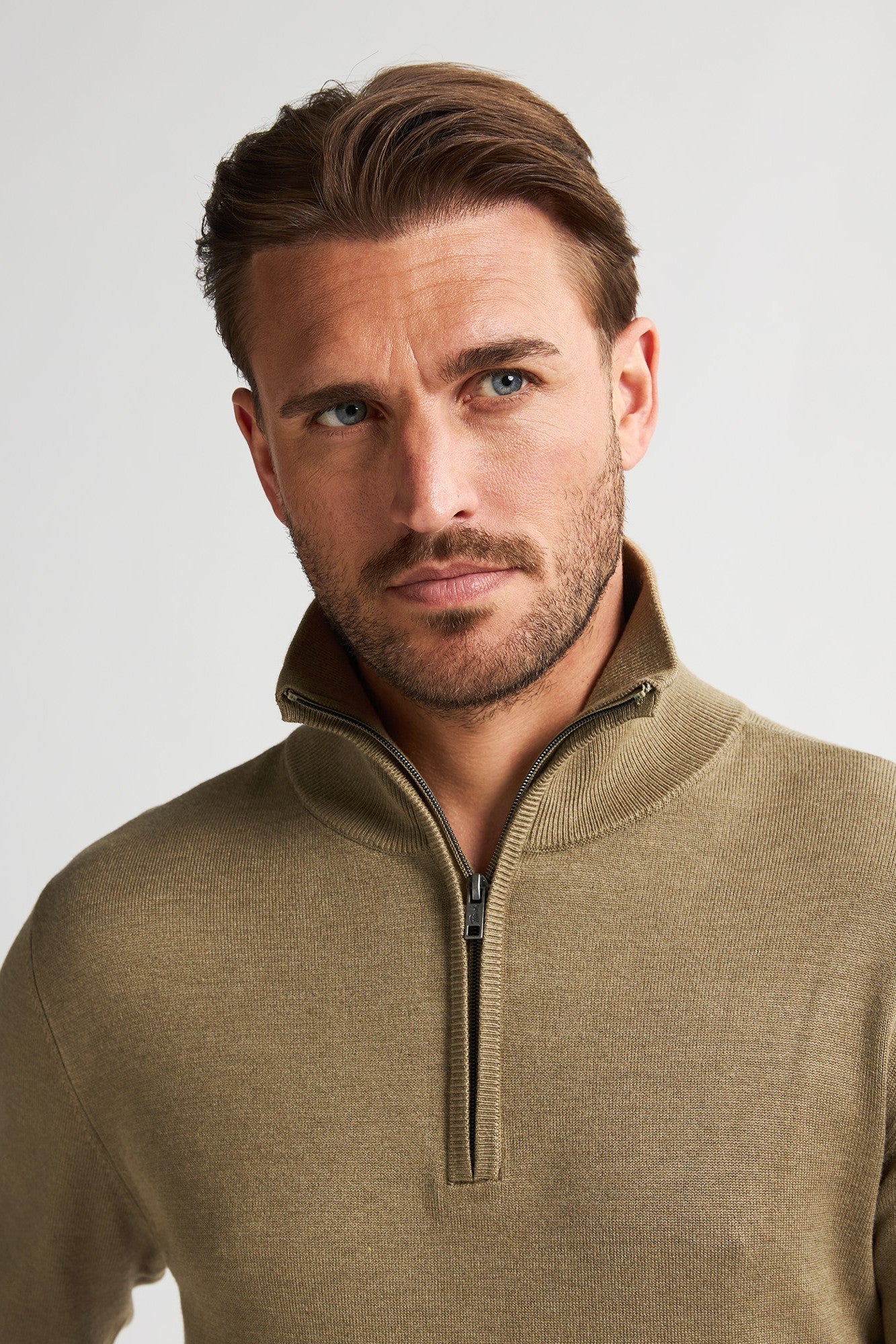 Knitwear Half-zip Petrol