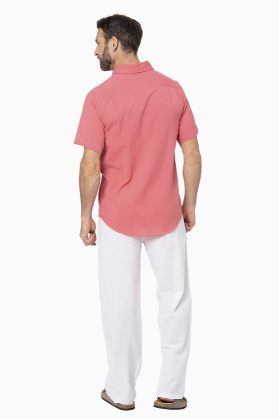 Linen Shirt SS - Rose