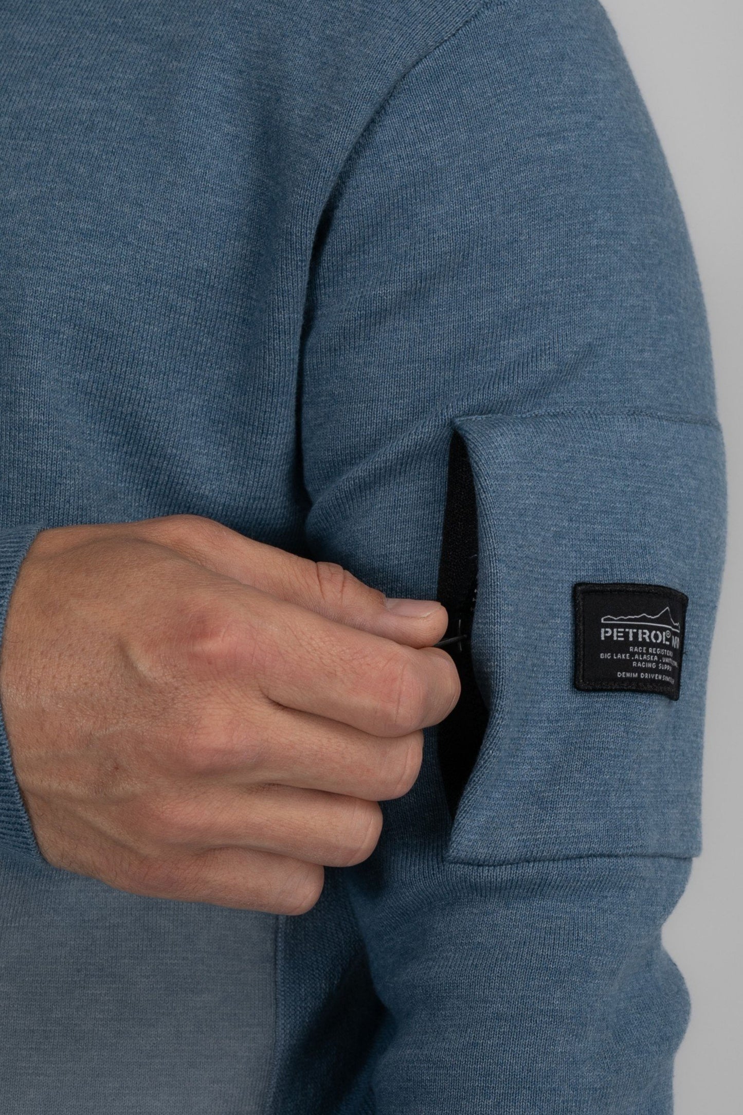 Knitwear Half-zip Petrol