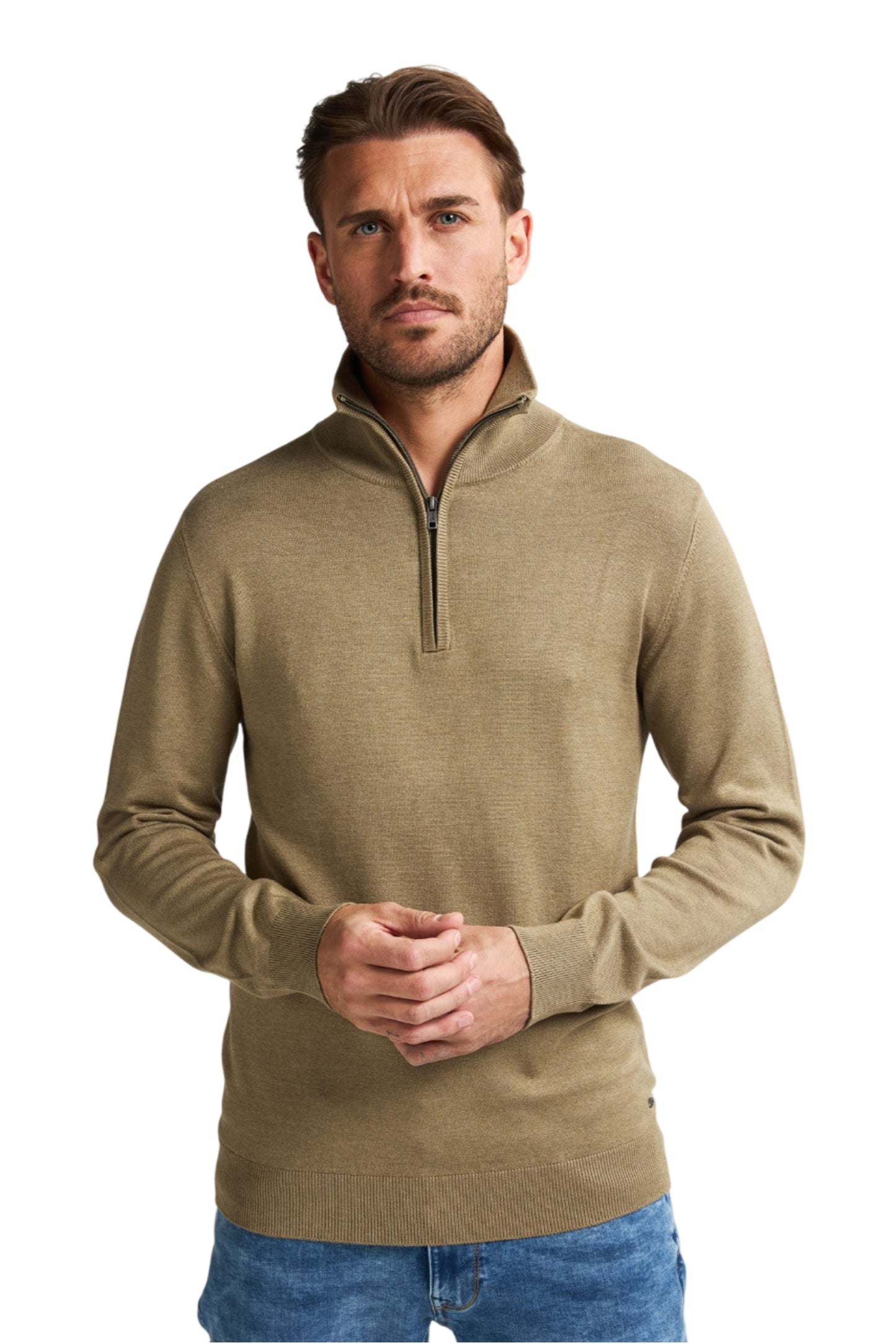 Knitwear Half-zip Petrol