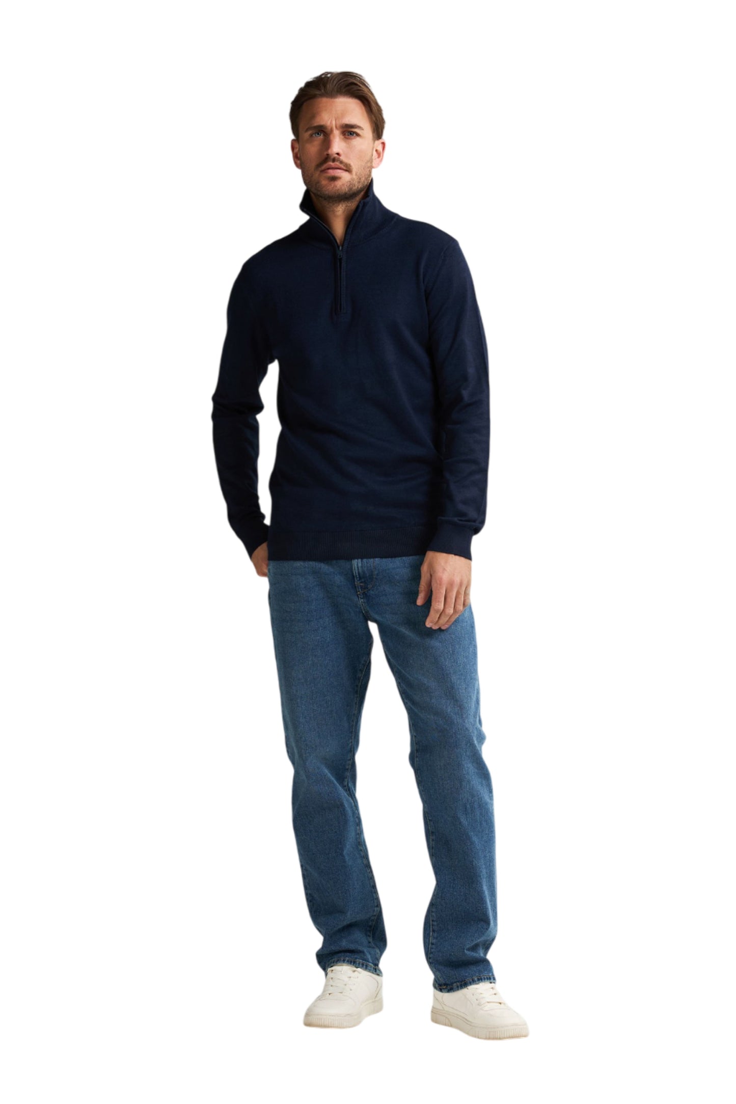 Knitwear Half-zip Petrol