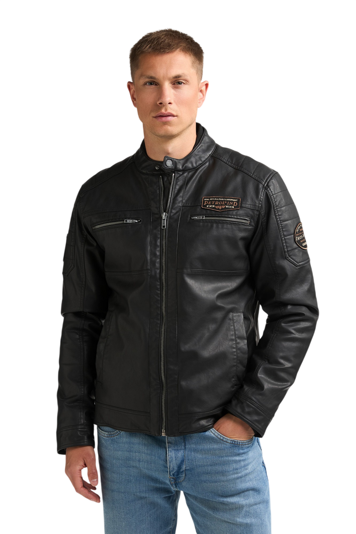 Jacket PU Leather - Petrol