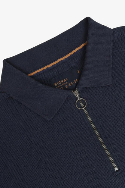 Polo Knitted Zip - Signal