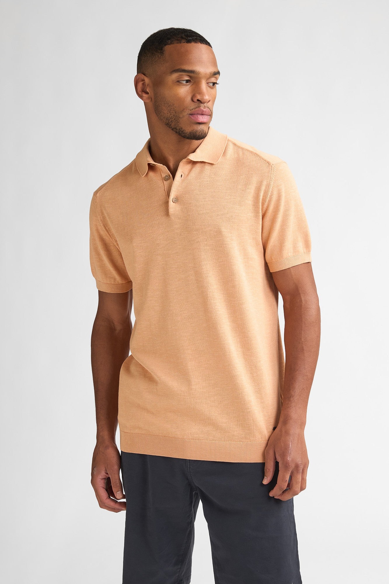 Knitted Polo SS