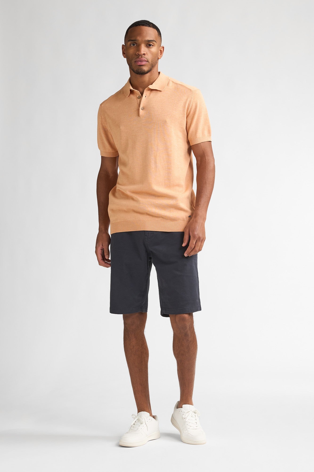 Knitted Polo SS
