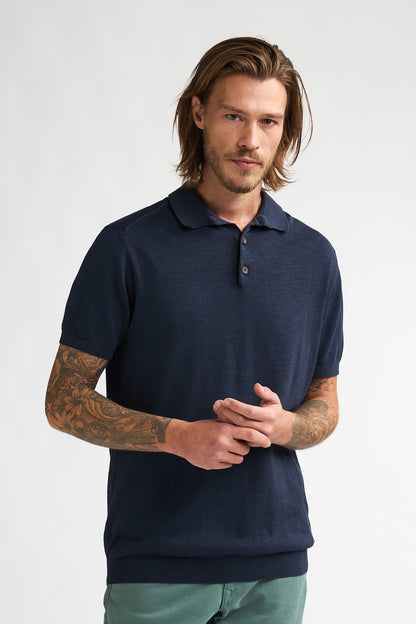 Knitted Polo SS
