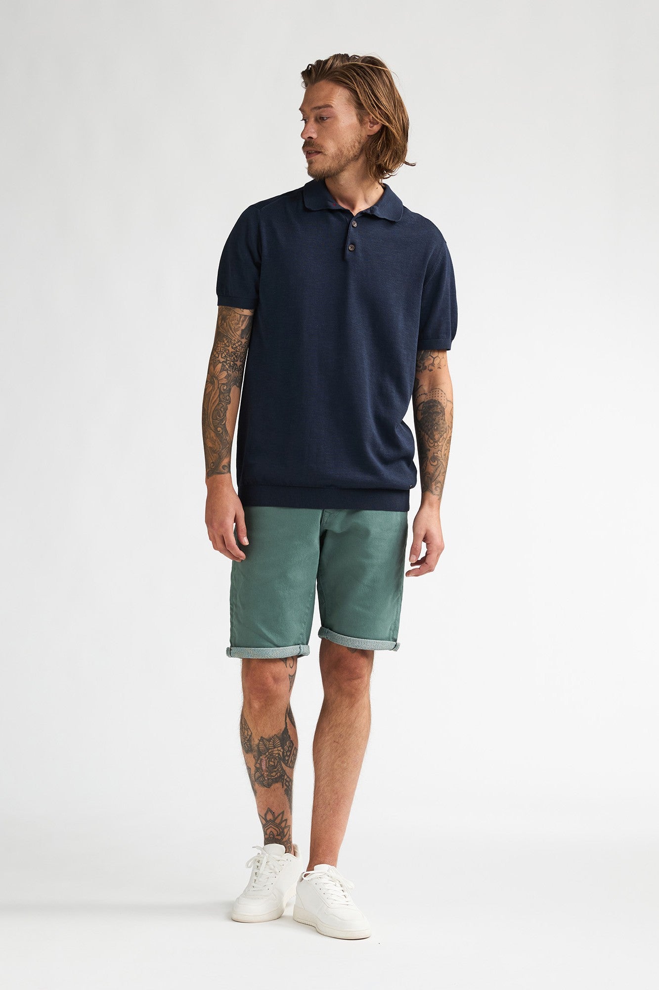 Knitted Polo SS