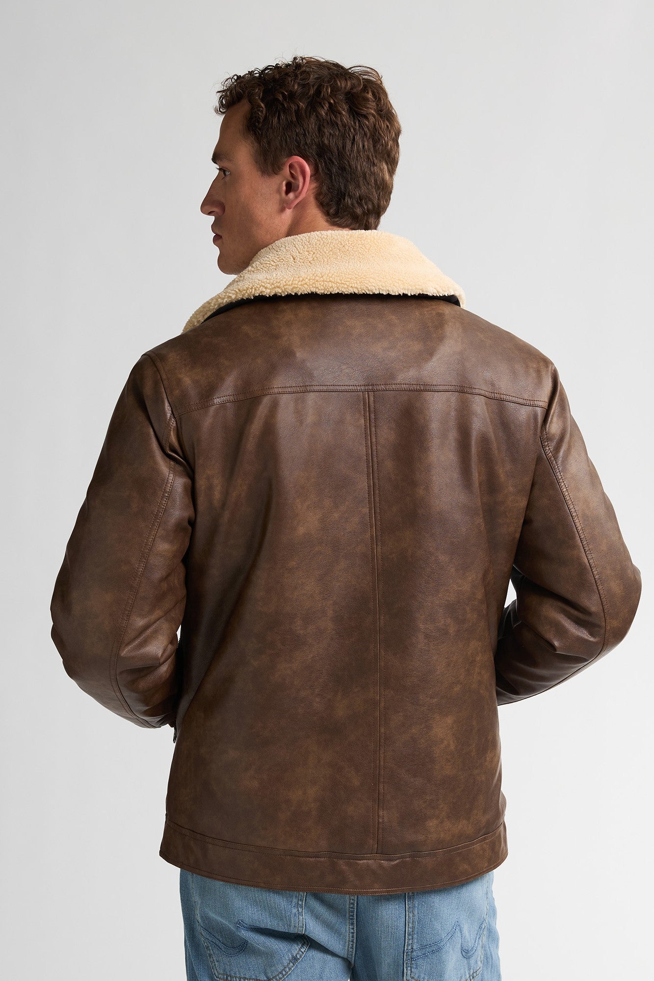 Jacket PU Leather - Petrol