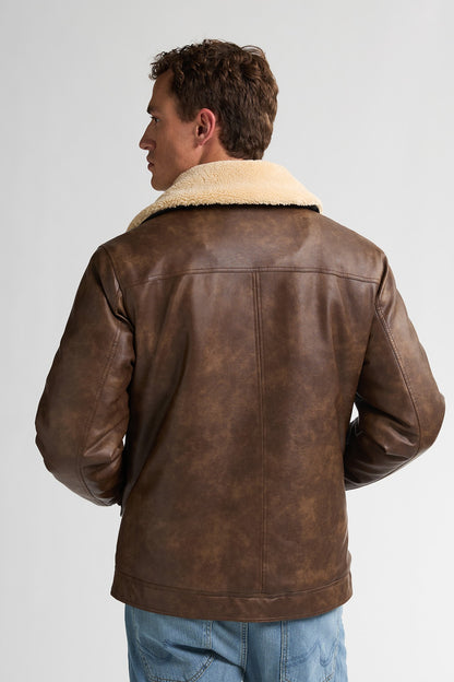 Jacket PU Leather - Petrol