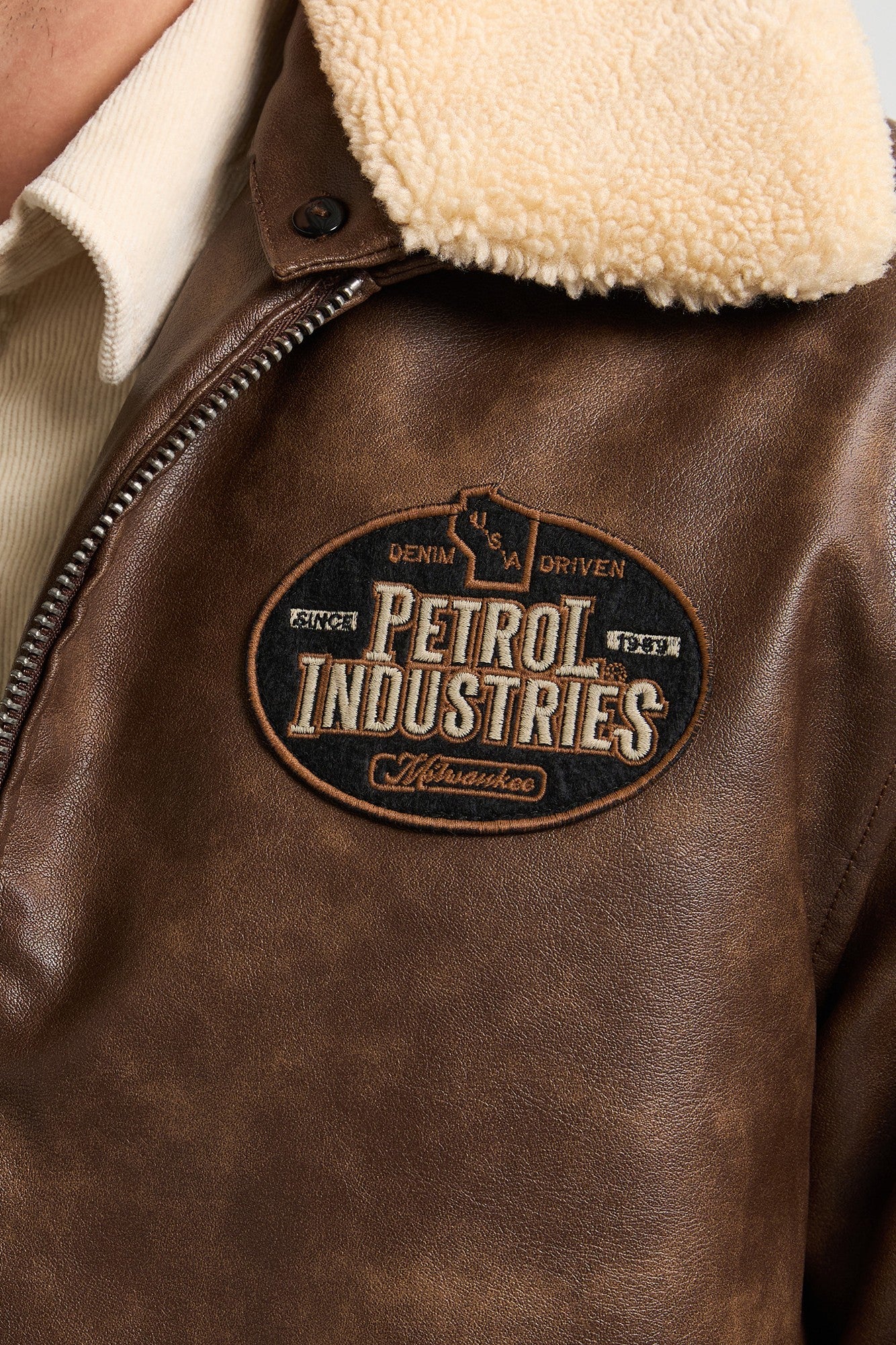 Jacket PU Leather - Petrol