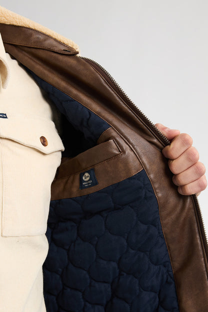 Jacket PU Leather - Petrol