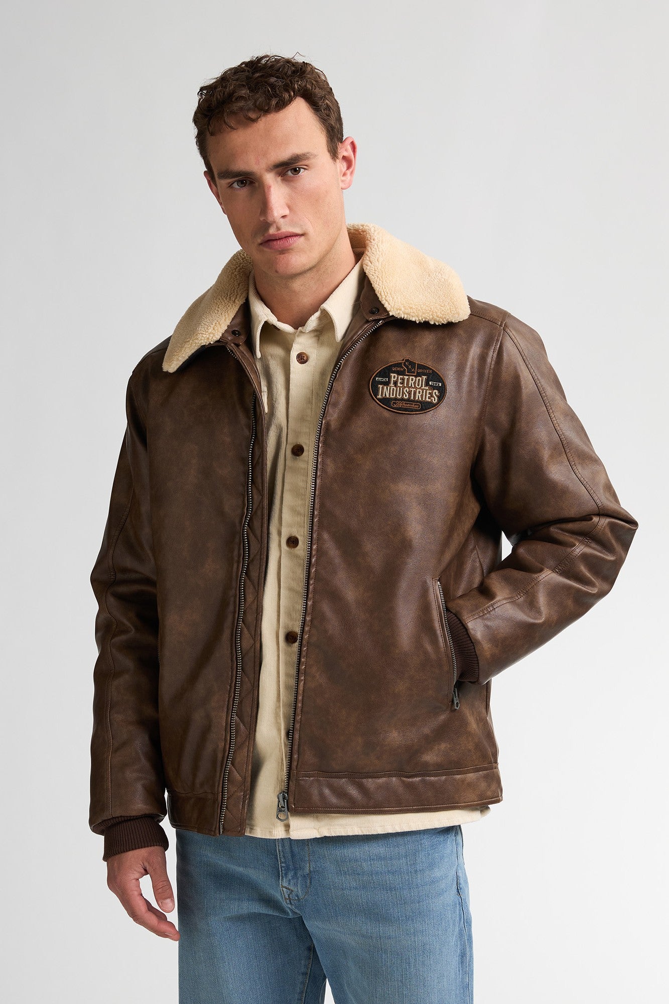 Jacket PU Leather - Petrol