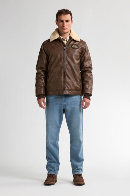 Jacket PU Leather - Petrol