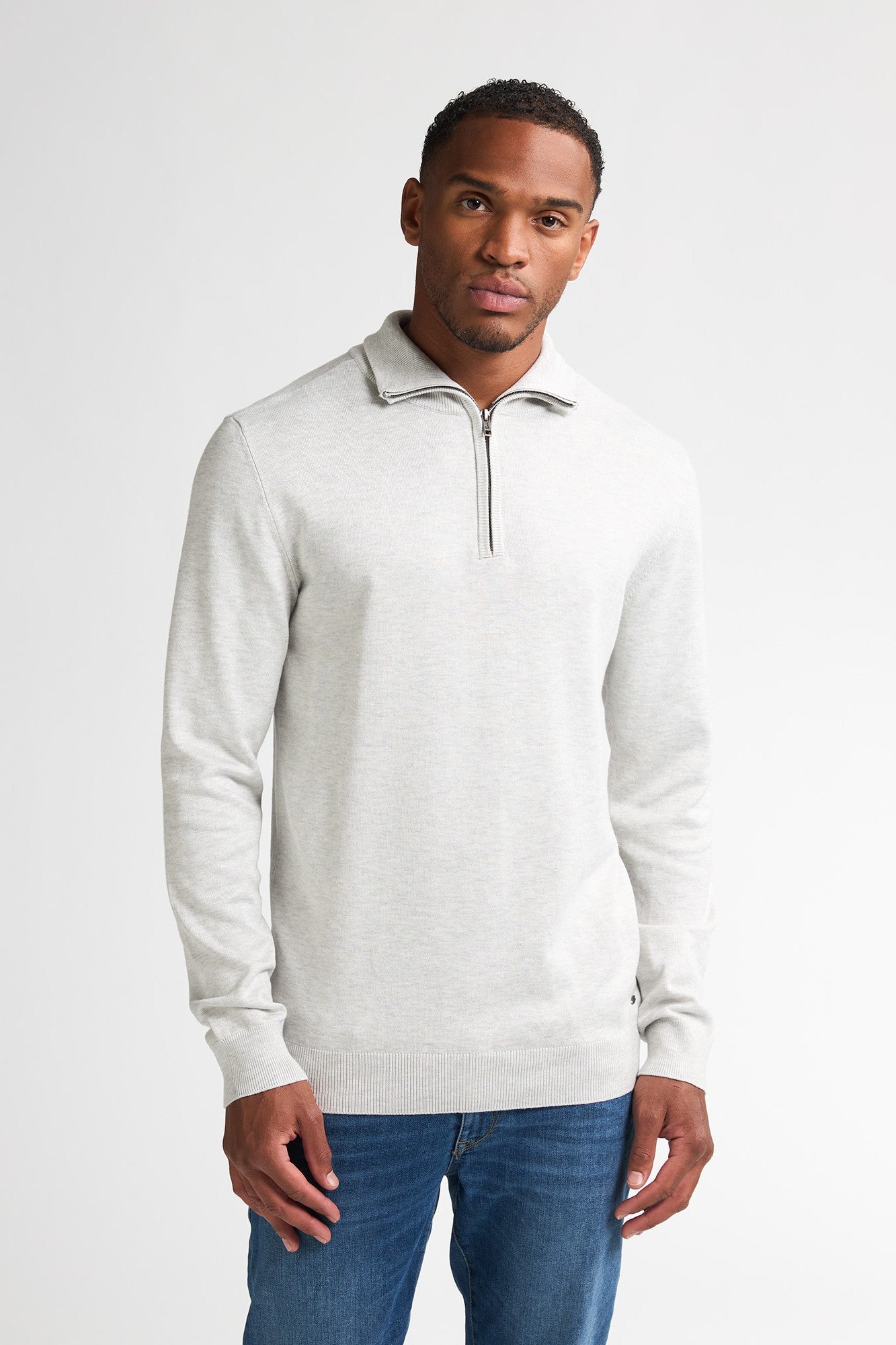 Knitwear Half-zip Petrol