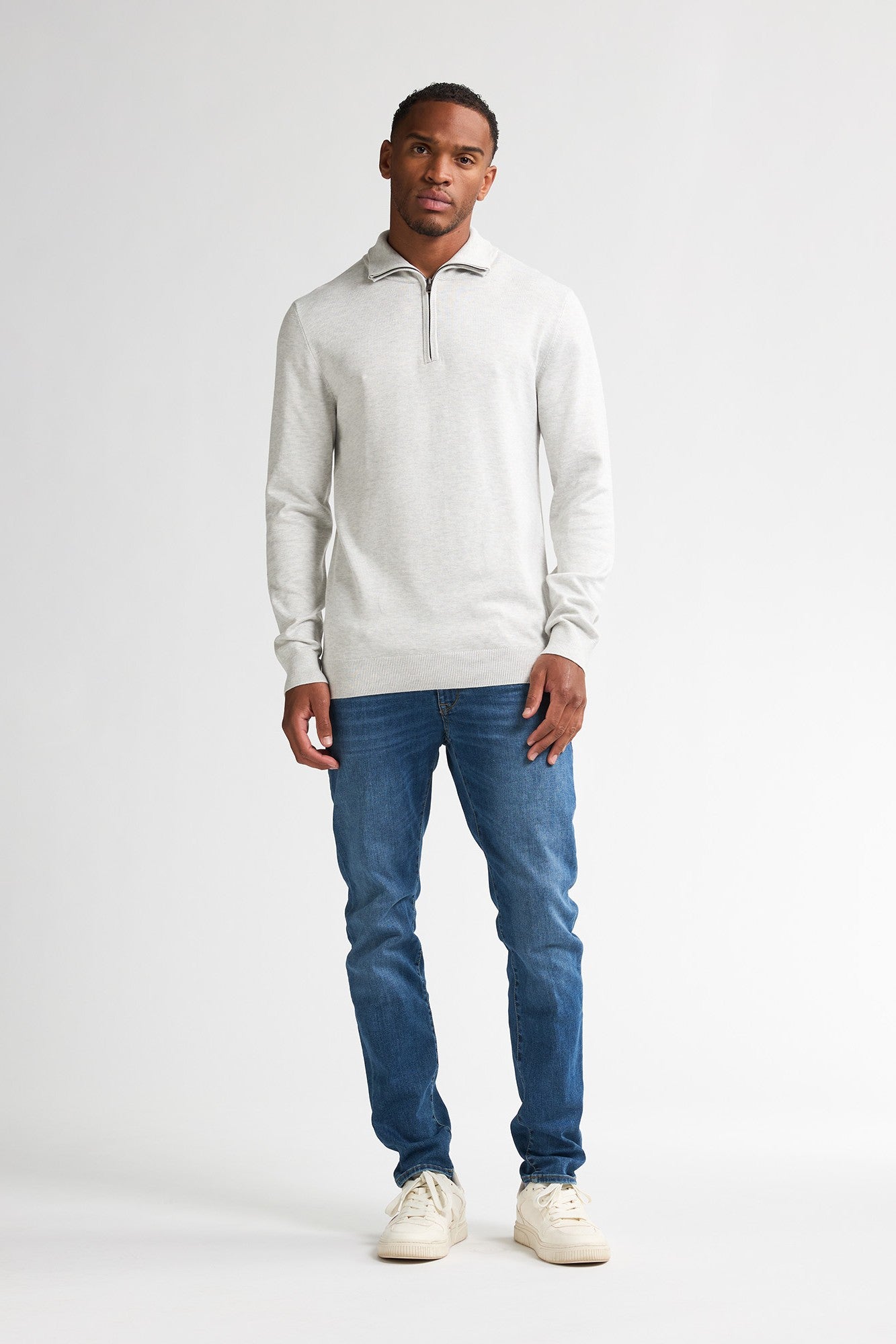 Knitwear Half-zip Petrol