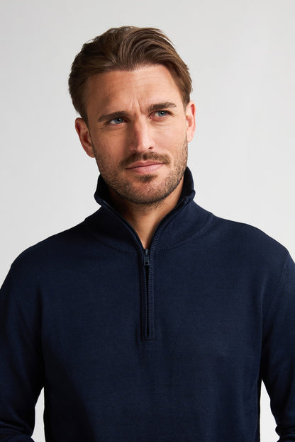 Knitwear Half-zip Petrol