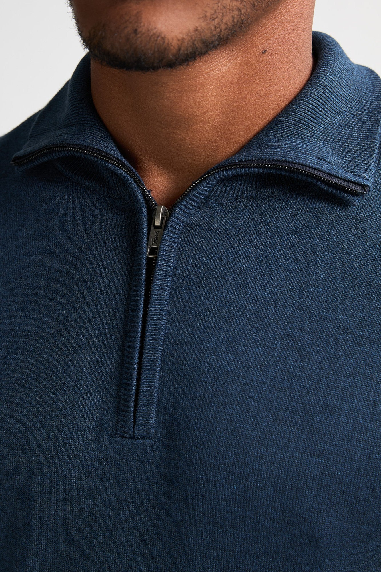 Cardigan à col en maille pétrole