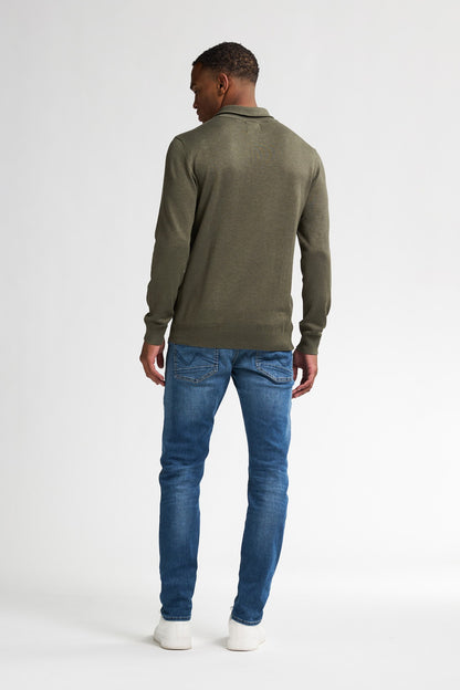 Knitwear Half-zip Petrol