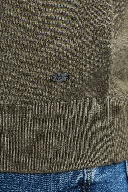 Knitwear Half-zip Petrol