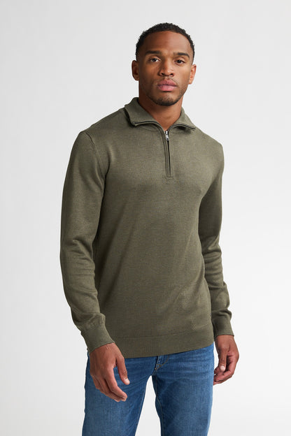 Knitwear Half-zip Petrol