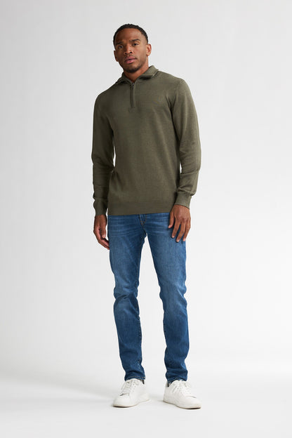 Knitwear Half-zip Petrol