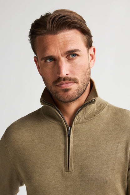 Knitwear Half-zip Petrol
