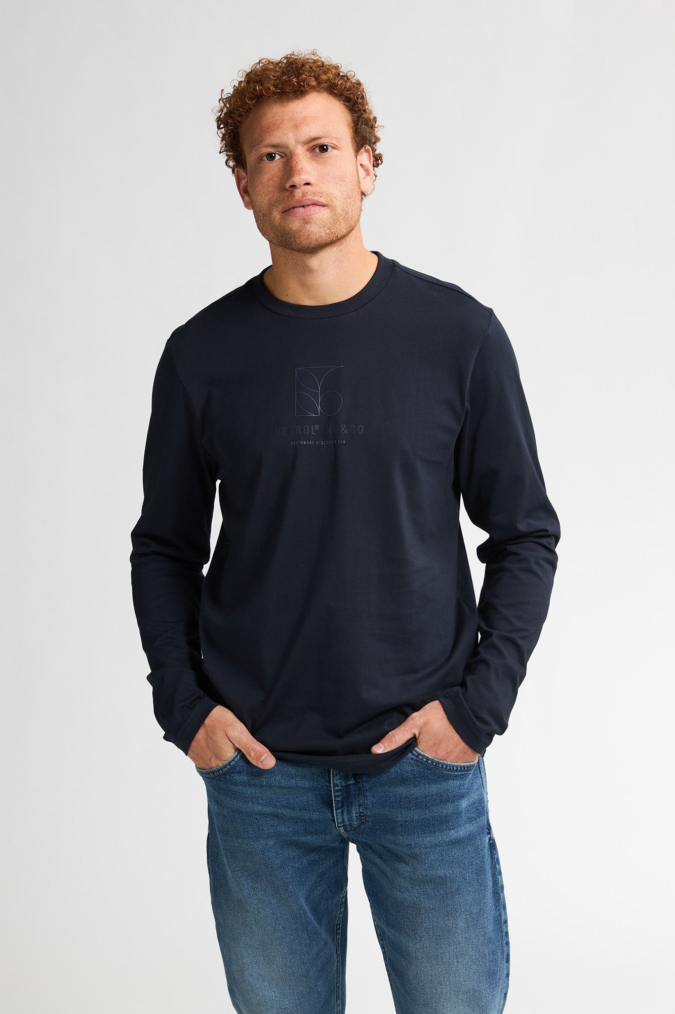 T-shirt LS - Petrol
