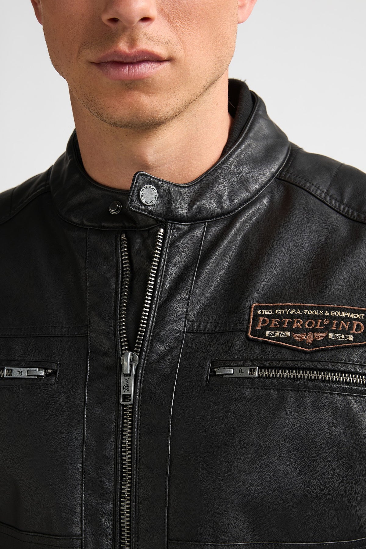 Jacket PU Leather - Petrol