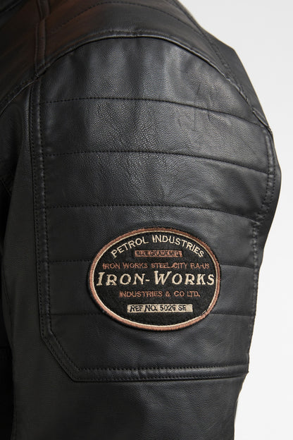 Jacket PU Leather - Petrol