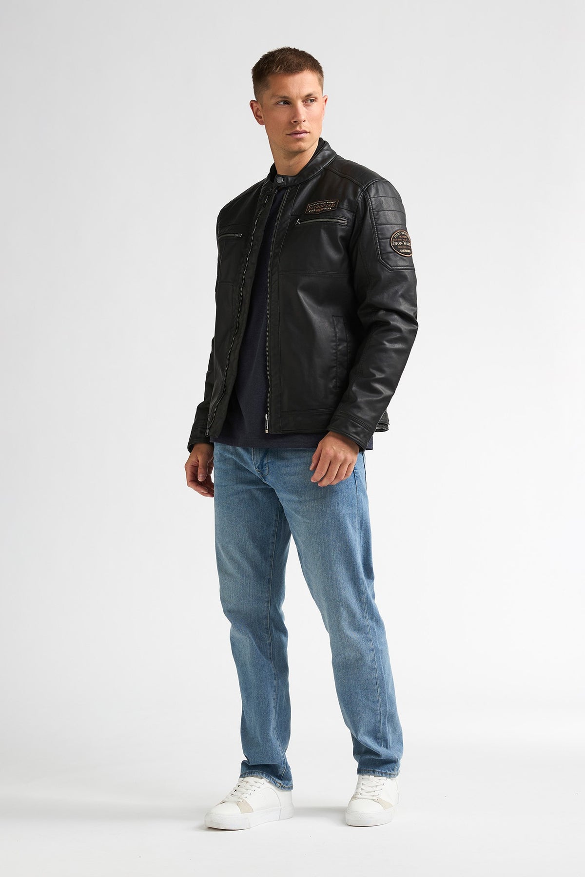 Jacket PU Leather - Petrol