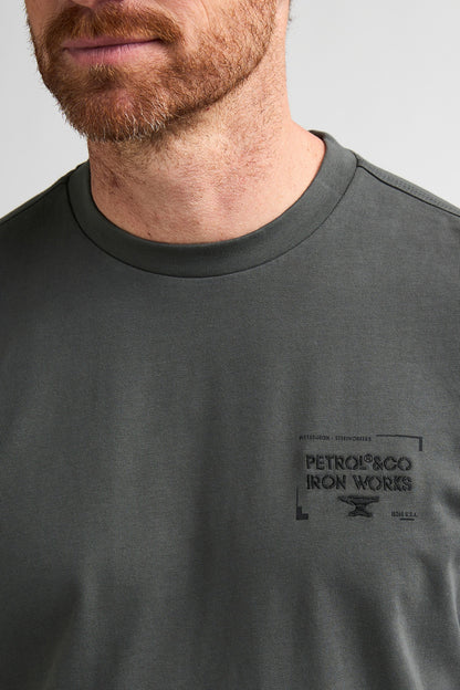 T-shirt LS - Petrol