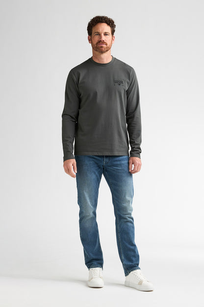 T-shirt LS - Petrol