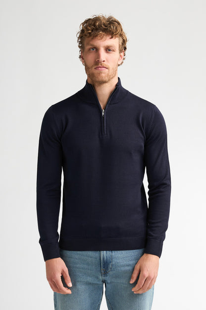 Knitwear Half-zip Petrol