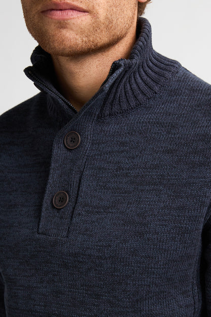 Knitwear Zip & Buttons RN