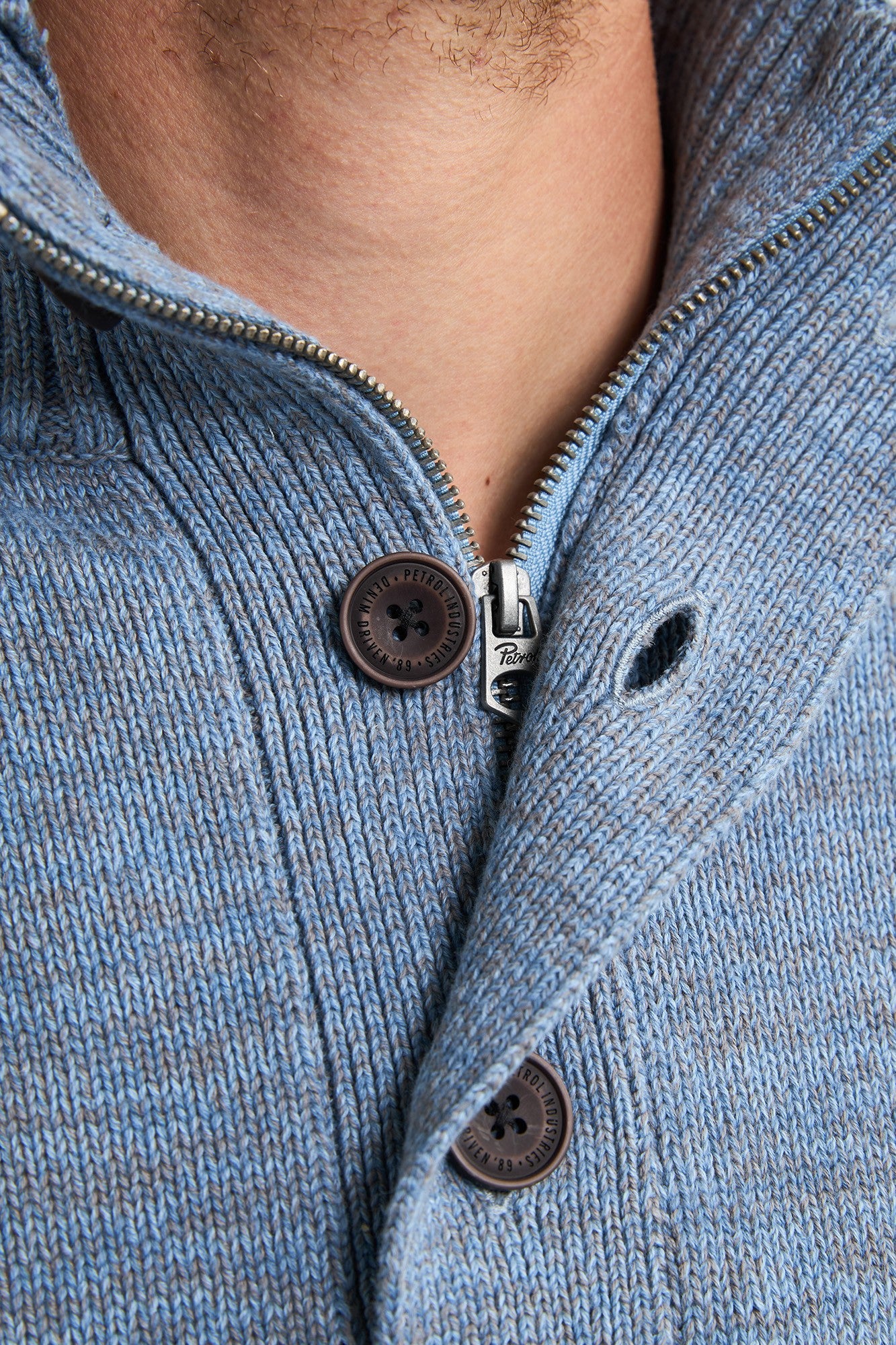 Knitwear Zip & Buttons PB