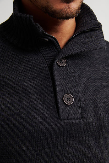 Knitwear Zip & Buttons DB