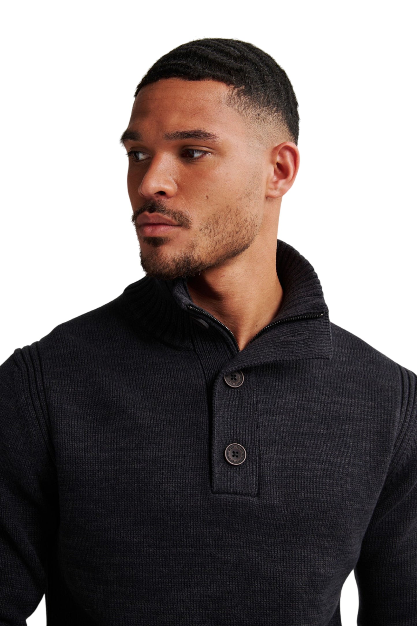 Knitwear Zip & Buttons DB