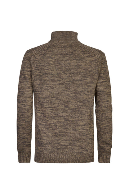 Knitwear Zip & Buttons Oak